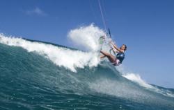Kirsty Jones KSP World Wave Tour, Le Morne 2011, courtesy of Toby Bromwich & North Kiteboarding